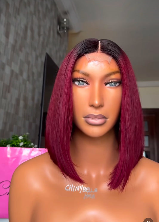 SDD burgundy bone straight